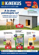 1. strana letáka Kinekus 1. 4. - 30. 4. 2026 